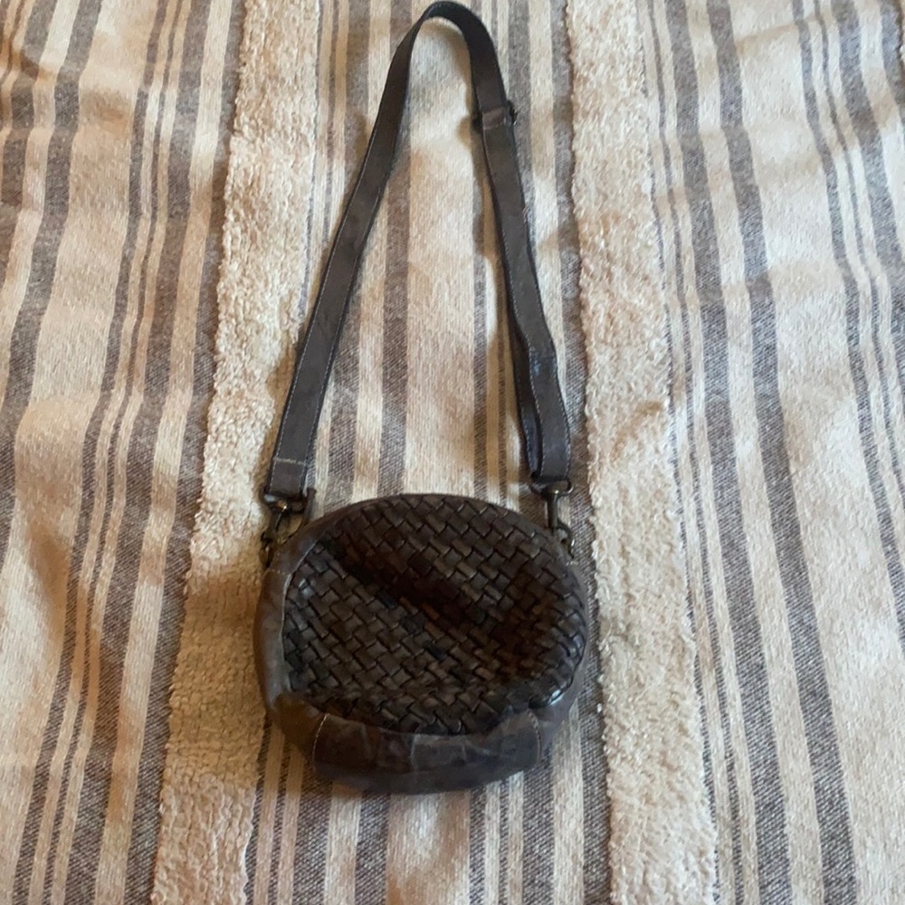 Leather crossbody bag from Sundance Catalog.